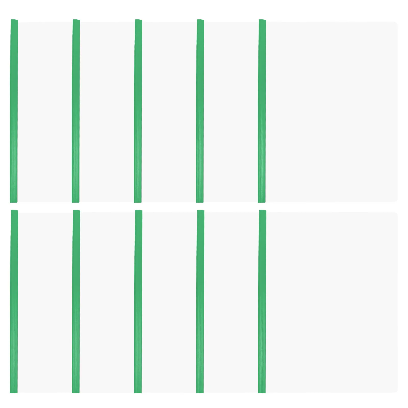 

Набор из 10 прозрачных пластиковых папок-органайзеров формата А4 с зажимом для документов, для офиса и учебы