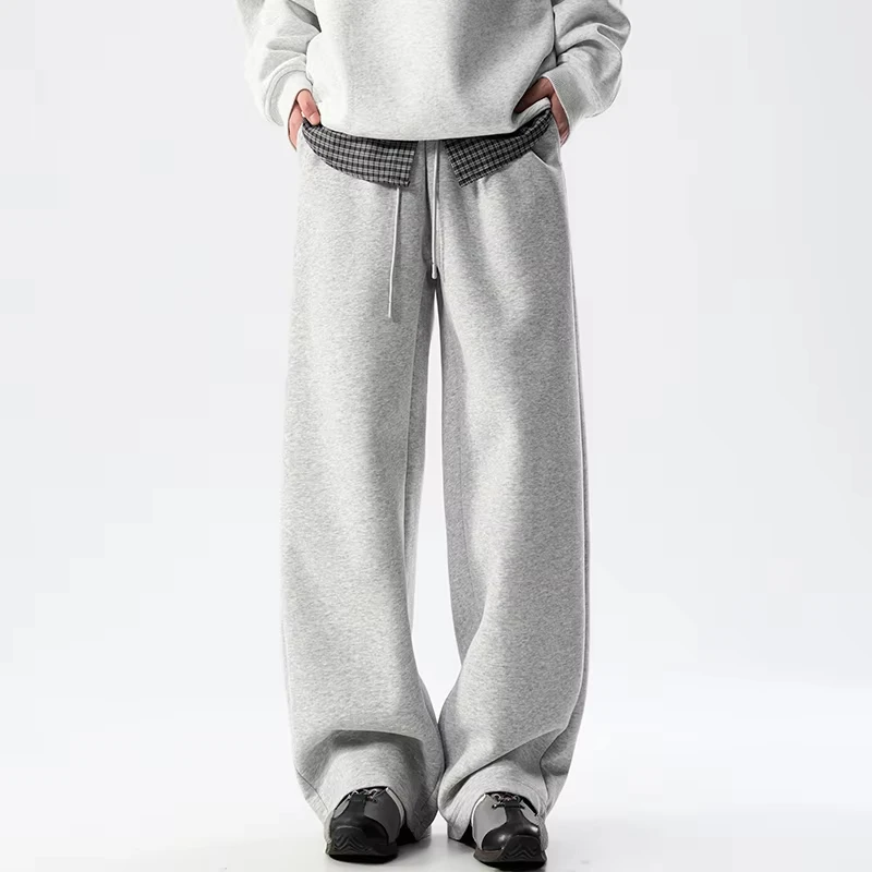 

400G Heavyweight Men's Straight Sweatpants 2025 Autumn New Fashion Casual Active Relaxed Fit Pants Men's Clothing