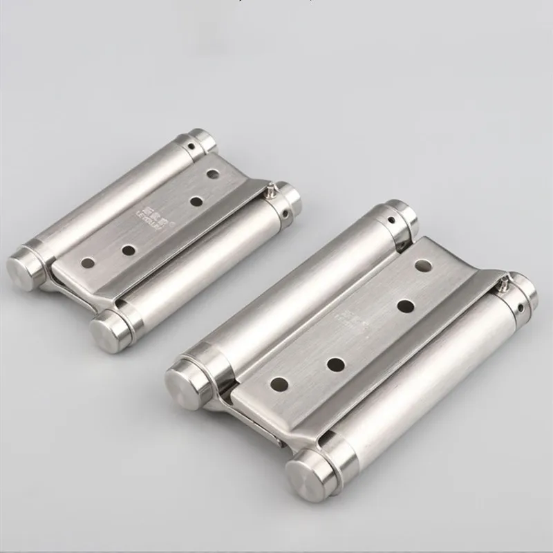 Double open spring 3 inch / 4 inch / 5 inch hinge Stainless steel two way free door hinge hinge cowboy door fence dedicated