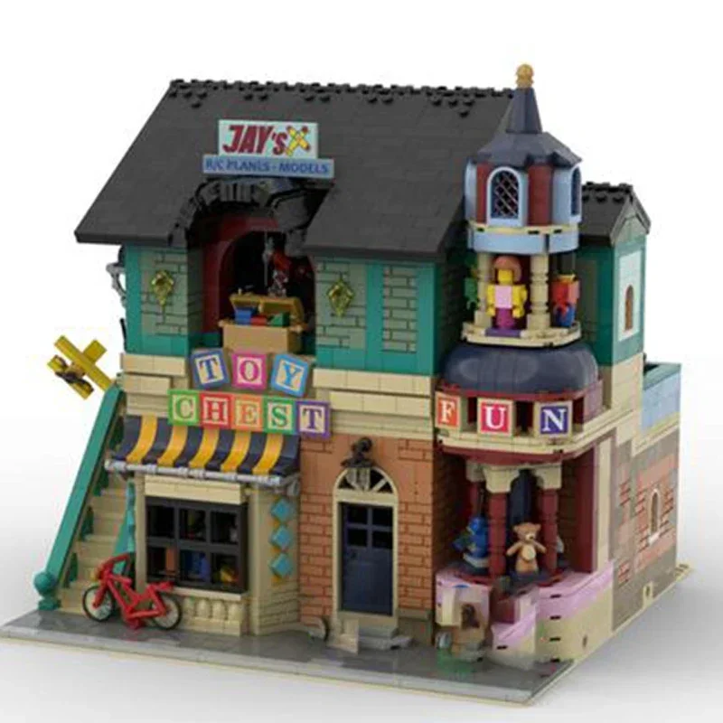 Moc Bausteine Modulare Street View Spielzeug Shop Technische Ziegel DIY Montage Bau Spielzeug Für Kinder Urlaub Geschenke