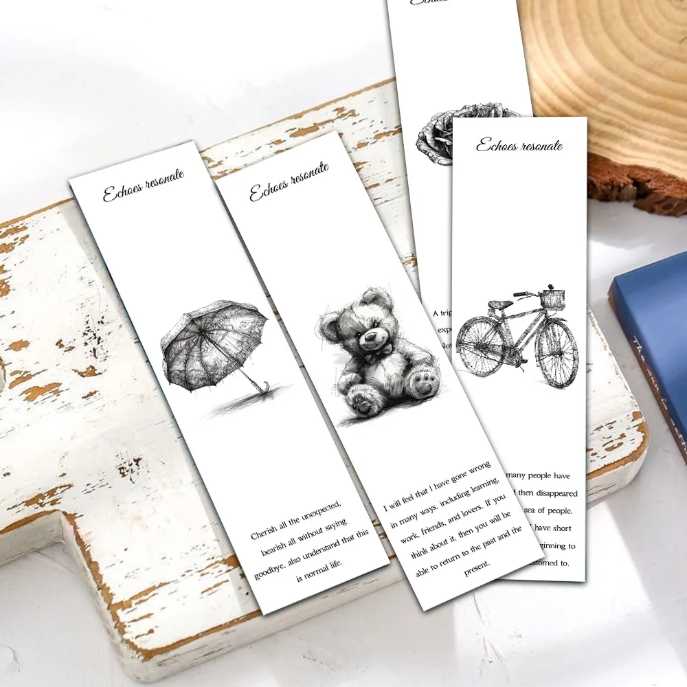 

30 шт., эхо-резонансные закладки, самообустройство, персонализированные эстетические метки для жизни, сделай сам, бирки для страниц, библиотека, офисные бирки для страниц