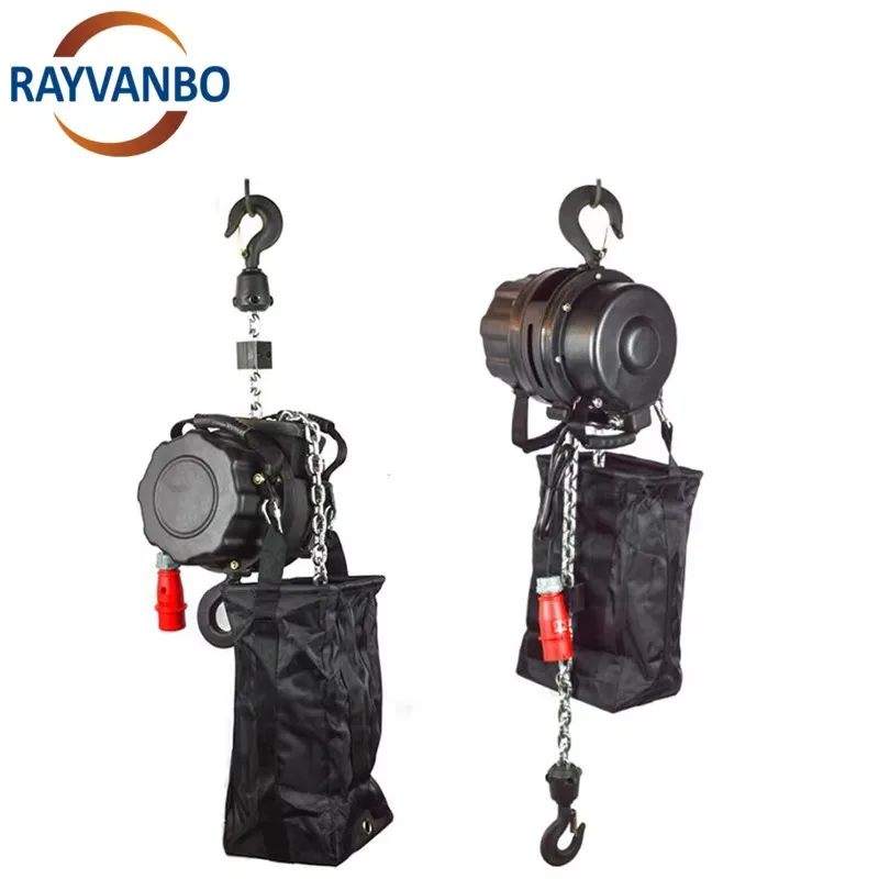 Certified Electric Chain Hoist Stage Hoist With 0.5t 1t 1.5t Capacities 20m Ropes for Entertainment Stage