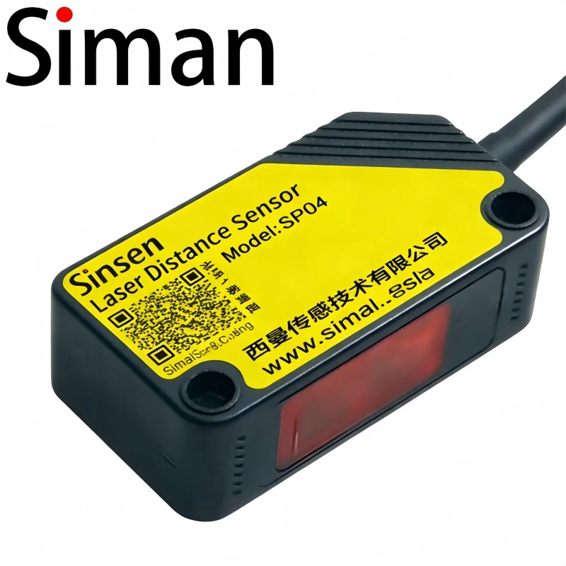 New NPN/PNP Output Siman-SPA IP65 4MIndustrial Switch, 650nm Square Diffuse-Reflective Switch, Laser Distance Sensor