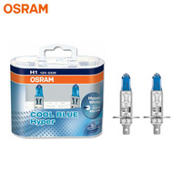 OSRAM H1 Halogen Headlight Car Light 5300K Original Genuine 12V Car Head Lamp 62150CBH Cool Blue Hyper White 55W (Pair)