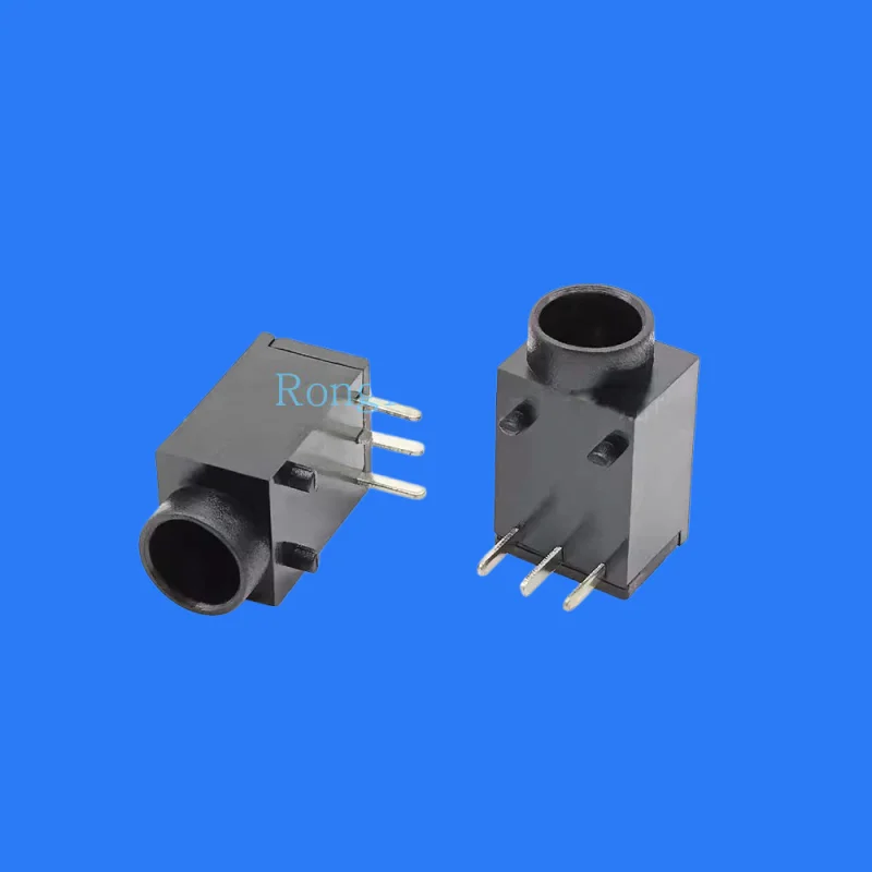 

100PCS/ DC003A 3.5-1.3 DC power socket three-pin straight plug round head DC-003A 3.5 1.3-pin