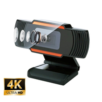 720P Webcam 4K Para PC Web Cam Auto Focus HD 1080P Laptop USB Camera with Microphone for Live Streaming/Video Calling/Conference