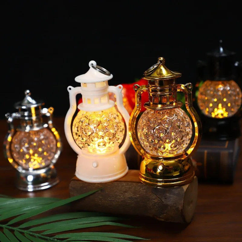 6pcs Mini Lantern with LED Candles,Vintage Decorative Hanging Candle Lanterns for Halloween,Decorations,Table Centerpiece,