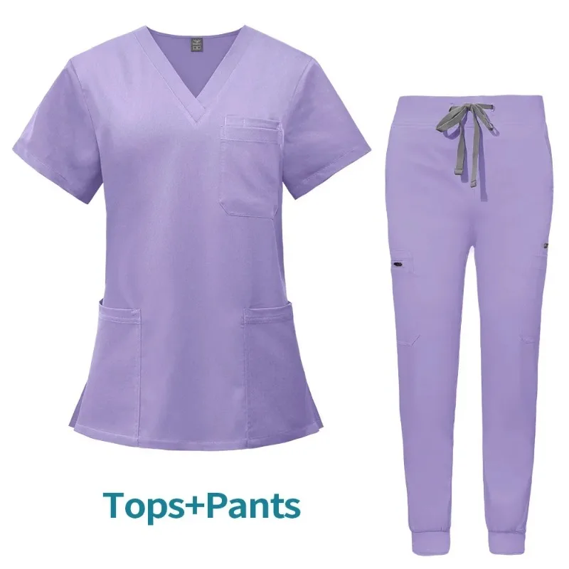 Baumwolle Unisex Kurzarm Apotheke Krankens ch wester Uniform Krankenhaus Arzt Arbeits kleidung Orale Zahn chirurgie Uniformen Medizinische Peelings Sets