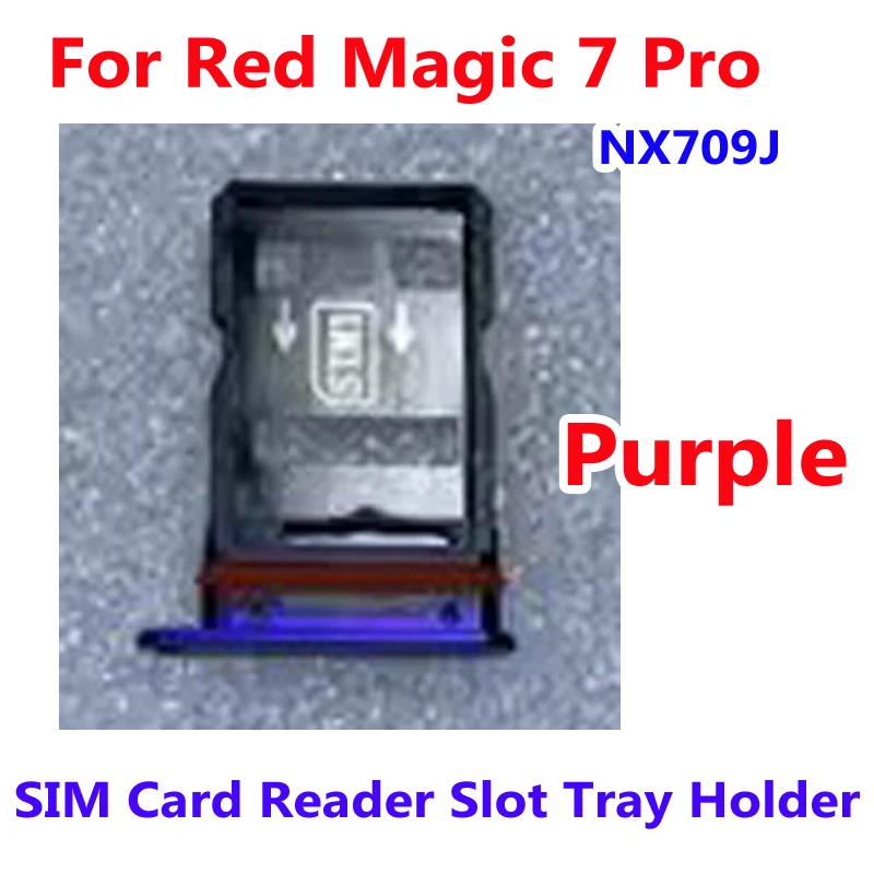 Original SIM Card Tray for ZTE Nubia Red Magic 7 8 Pro 7S Pro 8S