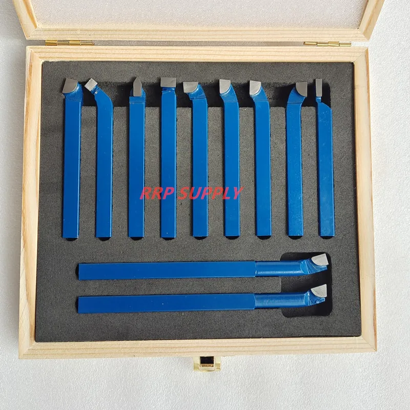 12Mm welding turning tool 11-piece set, set turning tool, carbide household small lathe matching turning tool