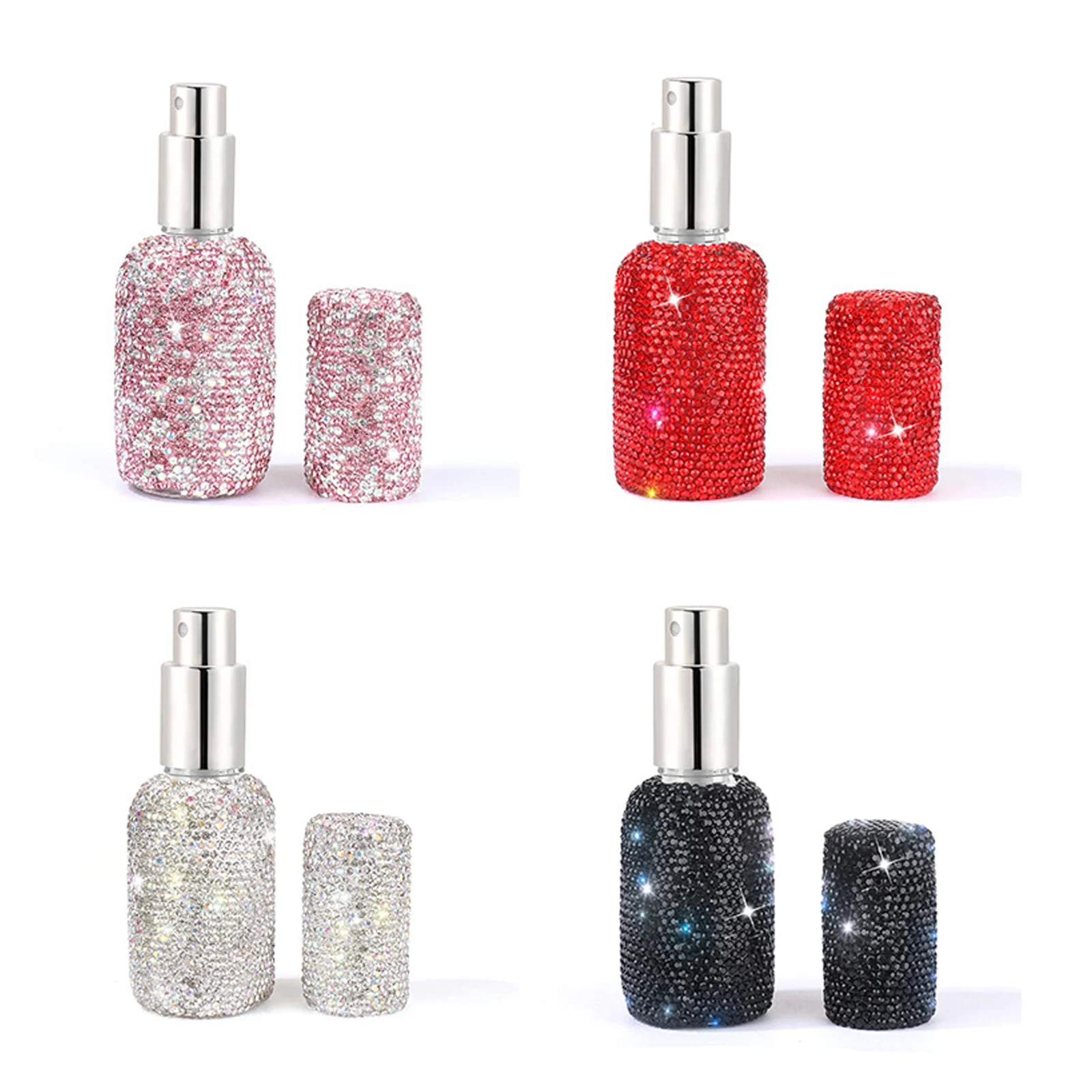 Nieuwe 30Ml Draagbare Mini Diamantglas Navulbare Parfumflesjes Spuitpomp Lege Verstuiver Monsterflesjes Reis Cosmetische Container