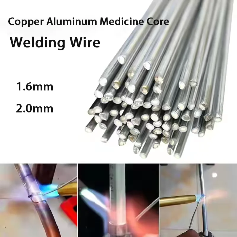 Low Temperature Easy Melt Aluminum Universal Welding Rod Cored Wire Rod Solder No Need Solder Powder Weld Bar for Propane Torch