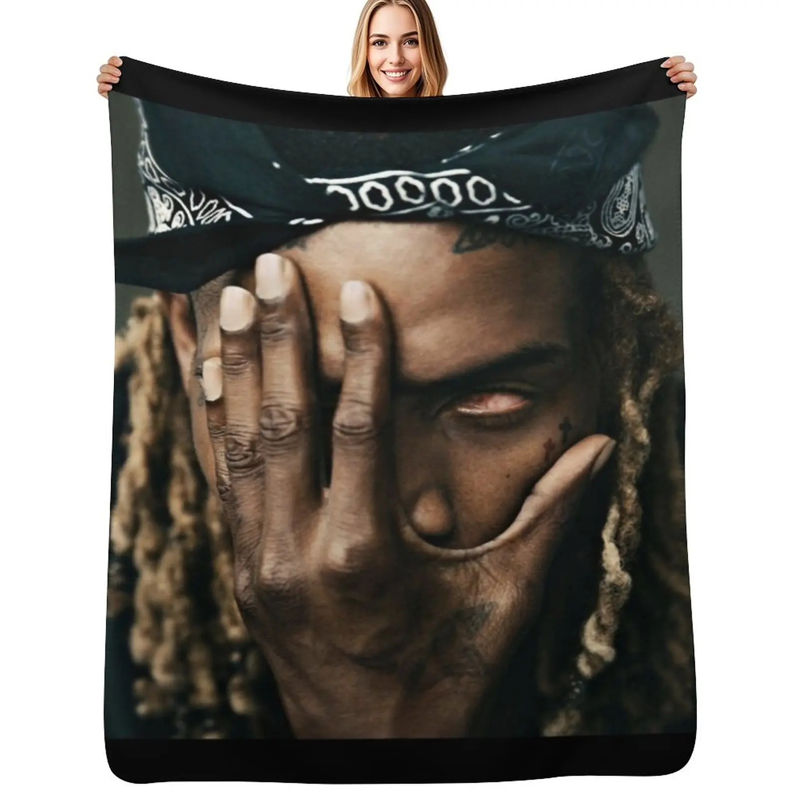 

Fetty. wap. cover Throw Blanket Luxury Brand Tourist Retros Blanket