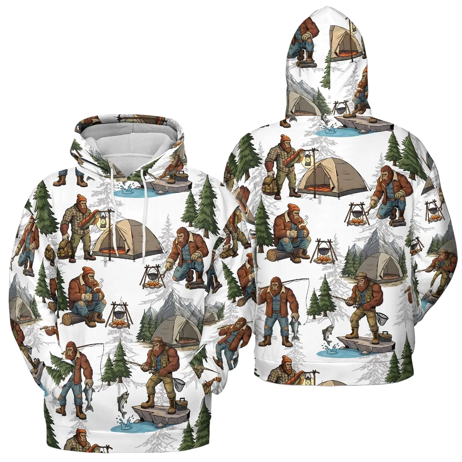 

2026 Store Funny Bigfoot Sasquatch Hoodie_Full 3D - Hoodie 3D With Bigfoot Theme 2025
