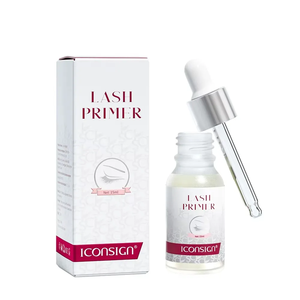 ICONSIGN Lash Bonder Fixing Agent for Eyelash Extension Glue Clear 15ml Super Bonder False Lash Adhesive Makeup Curing Liquid