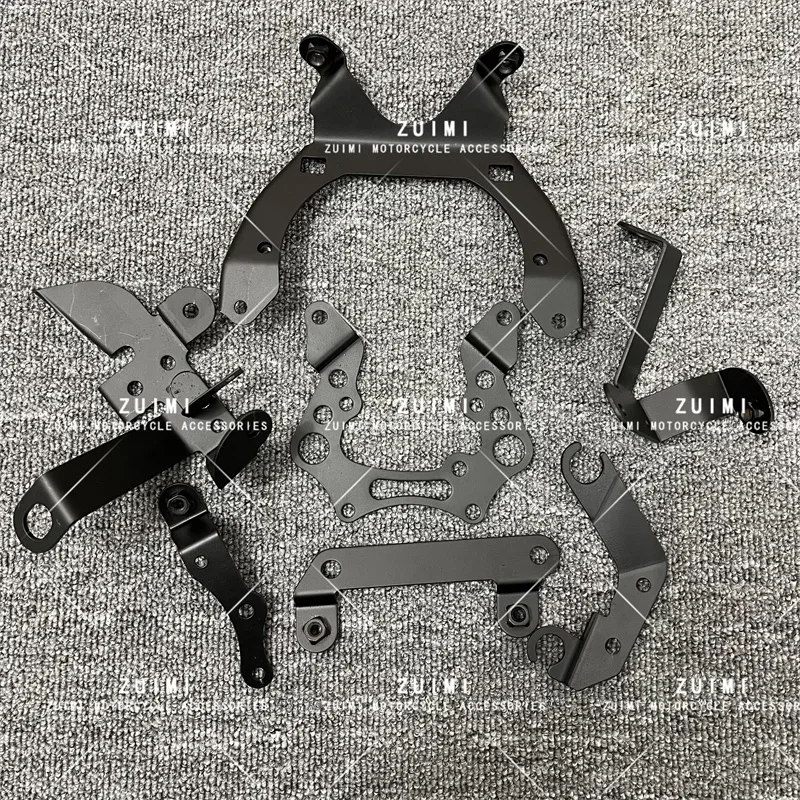 Image of Für Yamaha Motorrad-Scheinwerferhalterung, Scheinwerferhalterung, Eisenrahmen, geeignet für XJ6 XJ6N, feste Eisenkomponenten