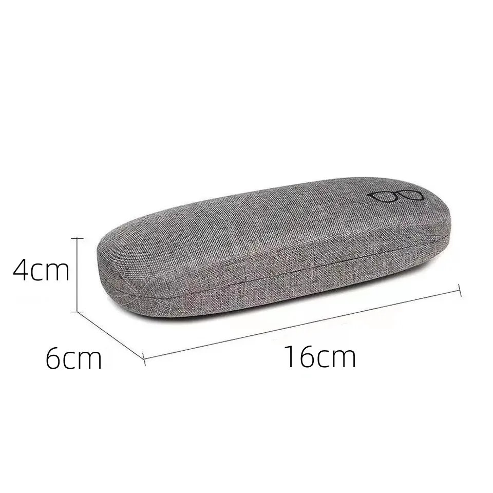 Hard Shell Linen Sunglasses Case para homens e mulheres, óculos para óculos, capa de óculos, caixa protetora, moda