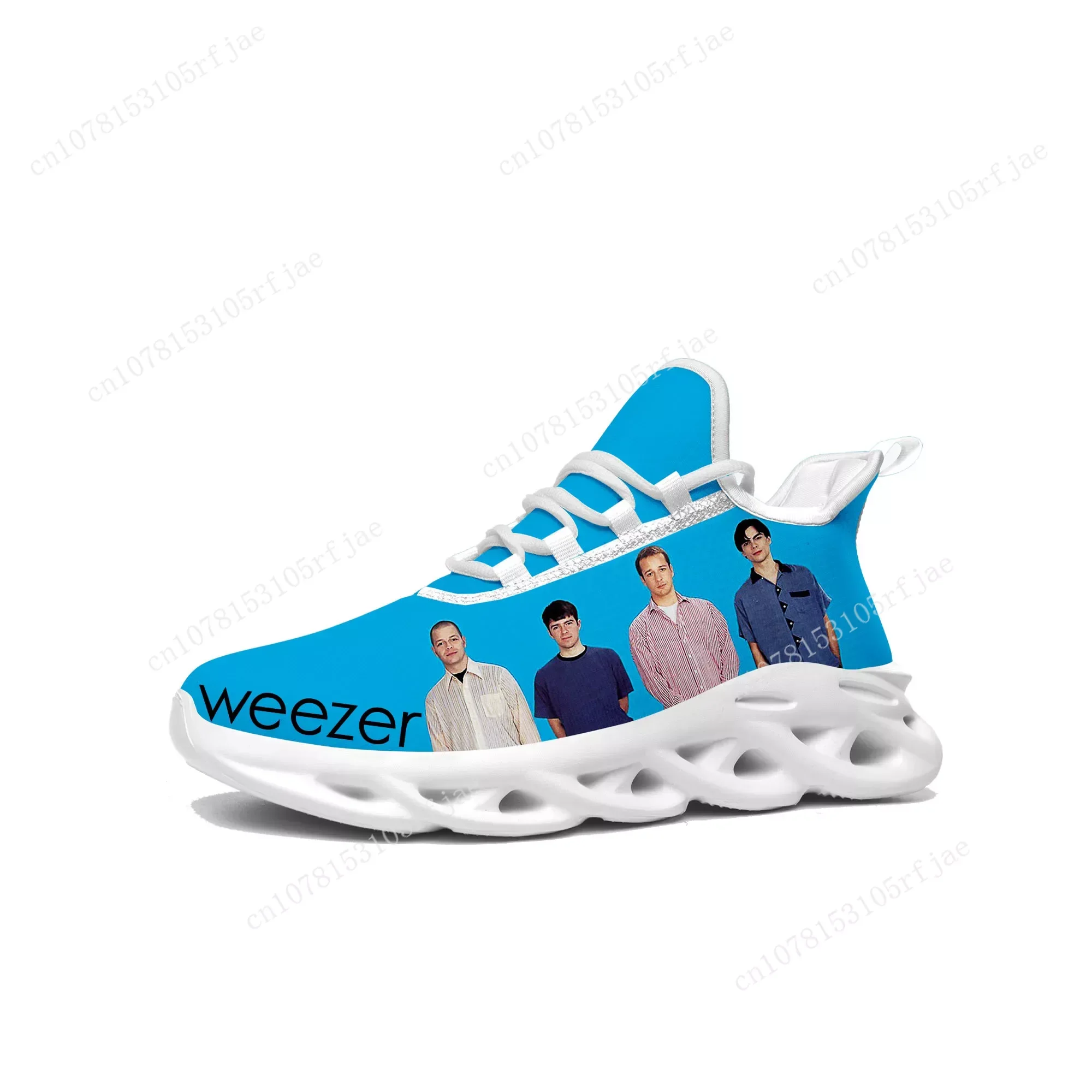 Weezer Band Pop Flats Sneakers Mens Womens Hot Hip Hop Rapper Sports Running Shoe Sneaker Lace Up Mesh Footwear Tailor-made Shoe