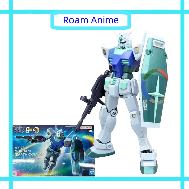 

Original Bandai Anime GUNDAM HGUC 1/144 RX-78-2 Gundam [Earth Color] Action Figures Toys For Kids Gift Model figurine toy