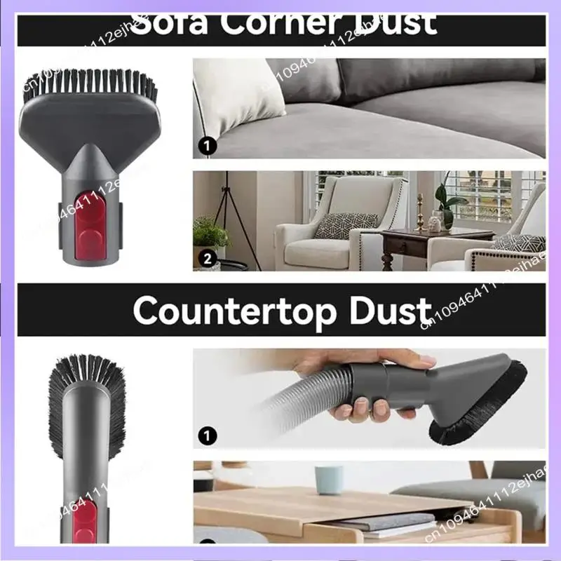 

N83R для пылесоса Dyson V7V8V10, жесткая щетка, аксессуары для всасывания матраса, мягкая насадка для щетки, плоская насадка
