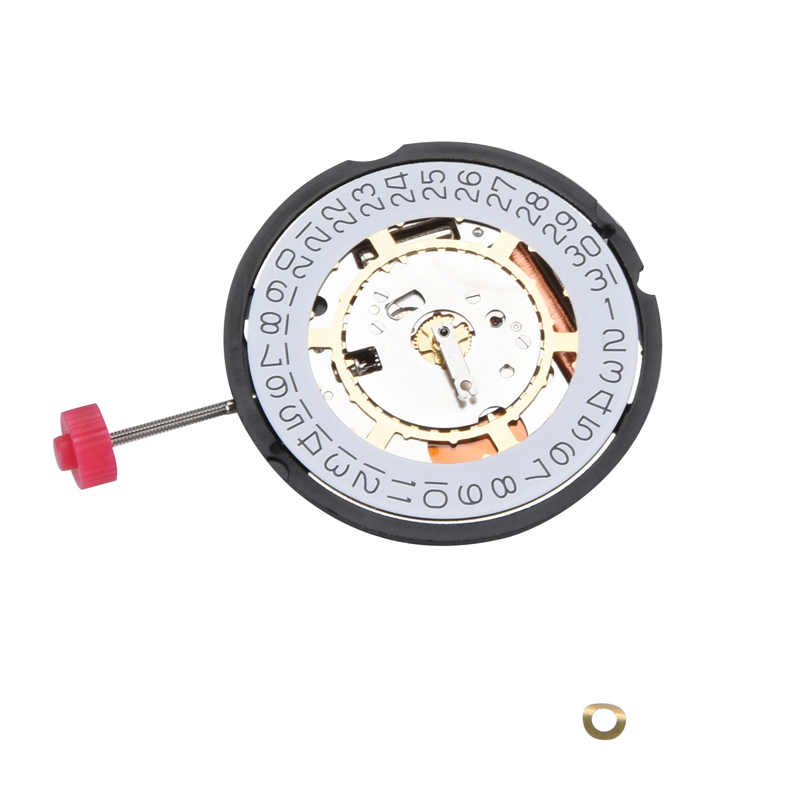 Premium Date @ 3' Quartz 3 Hands Movement With Adjusting Stem & Battery For Ronda 715 Watch Movement Replacement