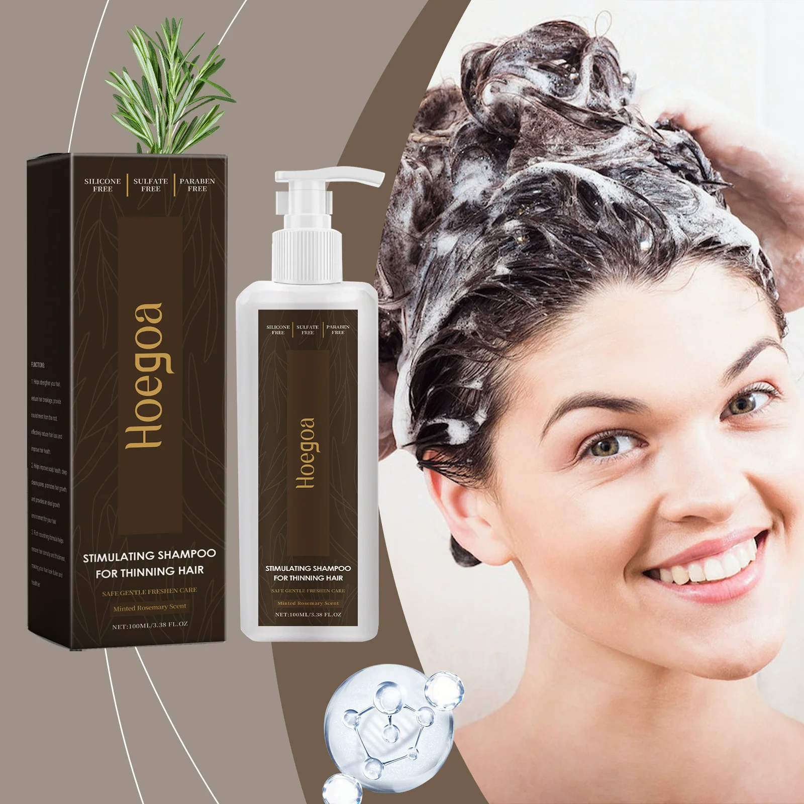 Hair nourishing shampoo moisturizing care hair enhances soft fluffy strong hair shampoo