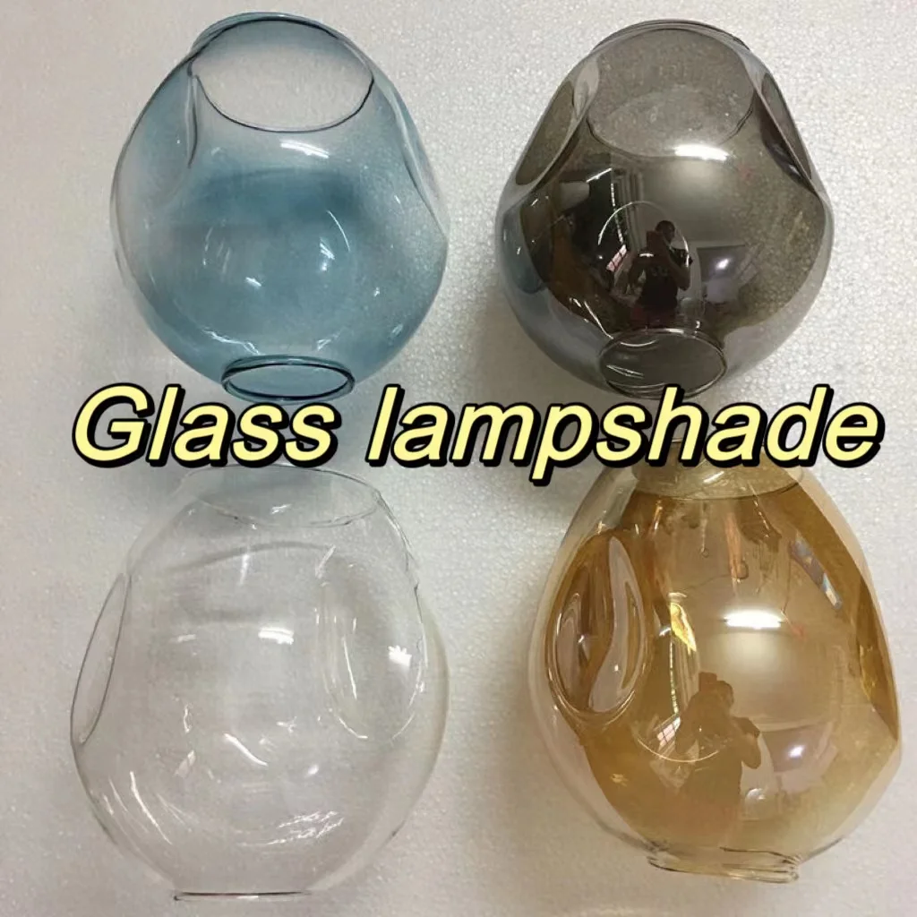 Glass Lamp Shade Replacement for Pendant Lamp Transparent Replacement Glass Globes Cover or Lampshades for Ceiling Wall Lights