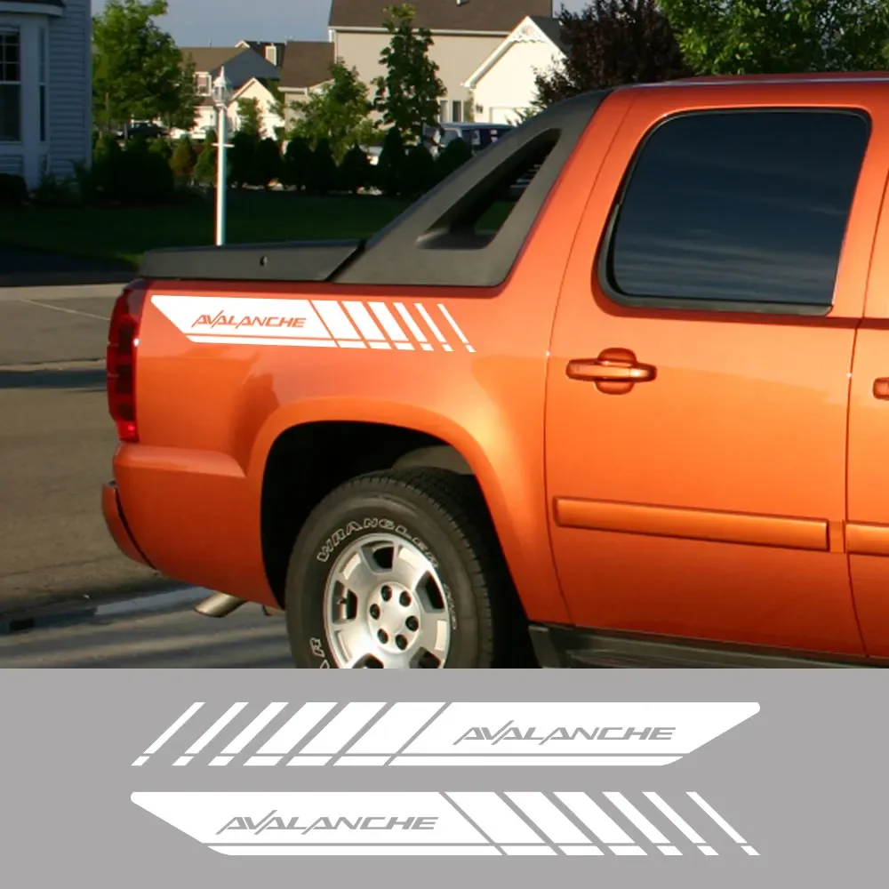 OFK Pickup Rear Trunk Side Decals For Chevrolet Avalanche Car Stickers Truck Graphics Film Decor Cover Auto Tuning Accessories