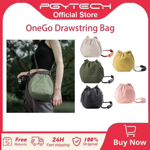 PGYTECH OneGo-Bolsa con cordón para cámara sin espejo, almacenamiento SLR, bolso de hombro para lente, funda para cámara Fujifilm Canon Sony Nikon