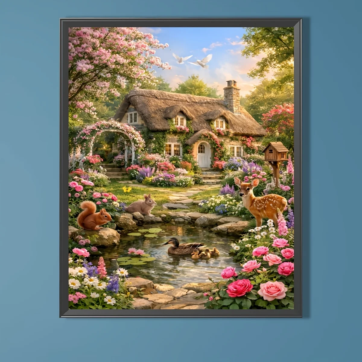 

500/1000/1200/2000PCS Puzzles for Adults Cute Animals and Cabin Scenery,Jigsaw Puzzles Brain Challenge Game Gift Home Decor