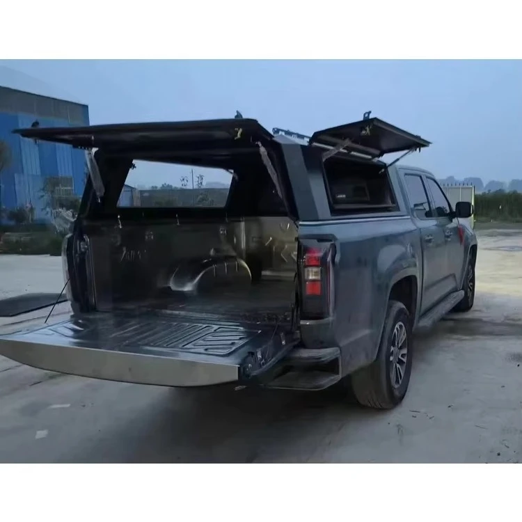 4X4 Black Removable Manganese Steel High Cover Rear Box Lid D-Max 2012-2016 Pickup Truck Hardtop Canopy High
