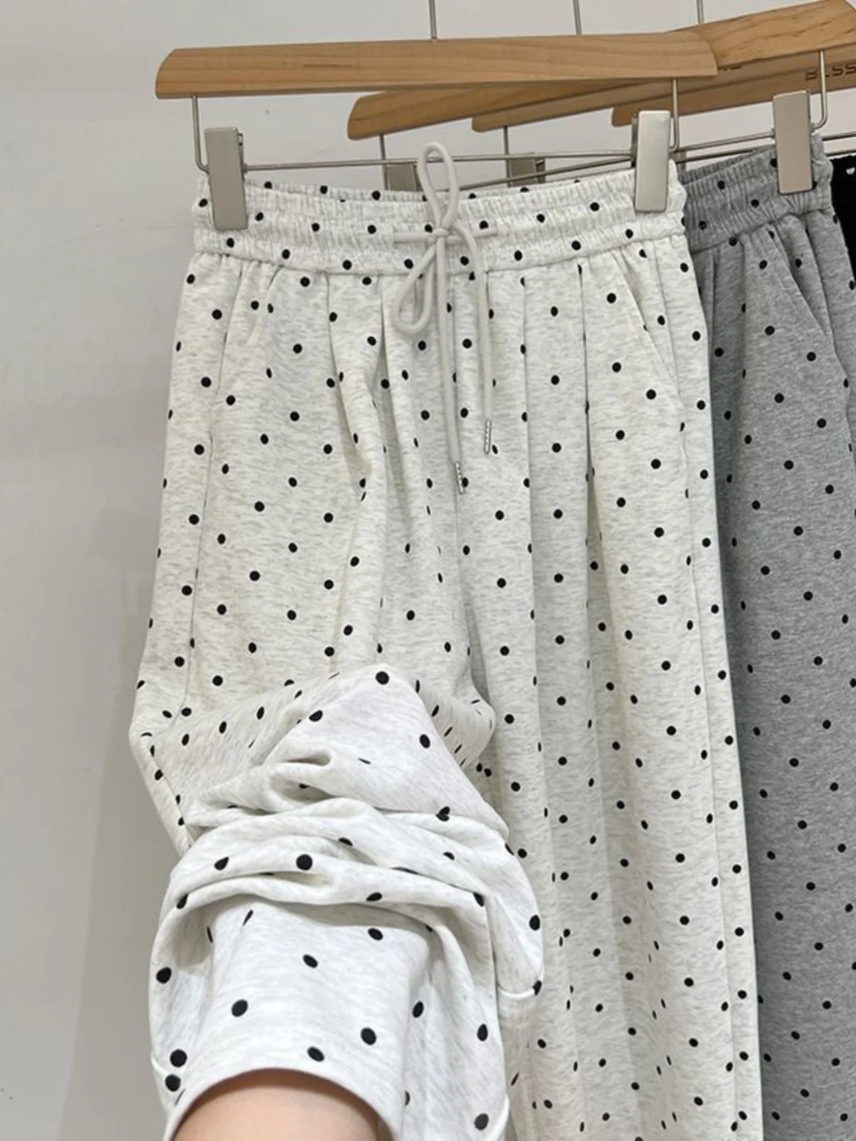 

Брюки с высокой талией, прямые, широкие, повседневные, для мужчин и женщин, осенние, свободные, струящиеся, в пол