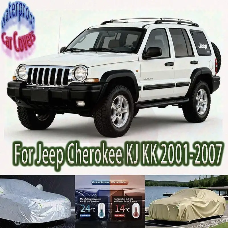 

For & Waterproof Full for Jeep Cherokee KJ KK 2001 2007 Similar: Snow Cover Sunshade Keywords: Car Accessories Car Covers
