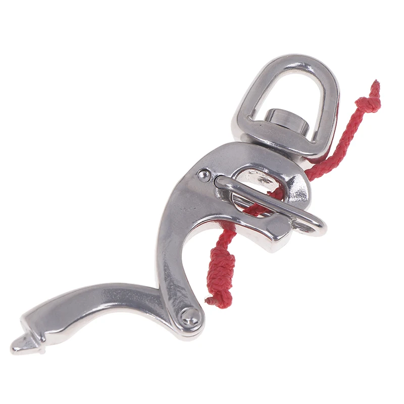 Szekla ze stali nierdzewnej 316 z szybkozłączką, szekla z małym obrotowym oczkiem, hak z szybkim zapięciem do jachtu, ciężarówki, samochodu, mieszkania.