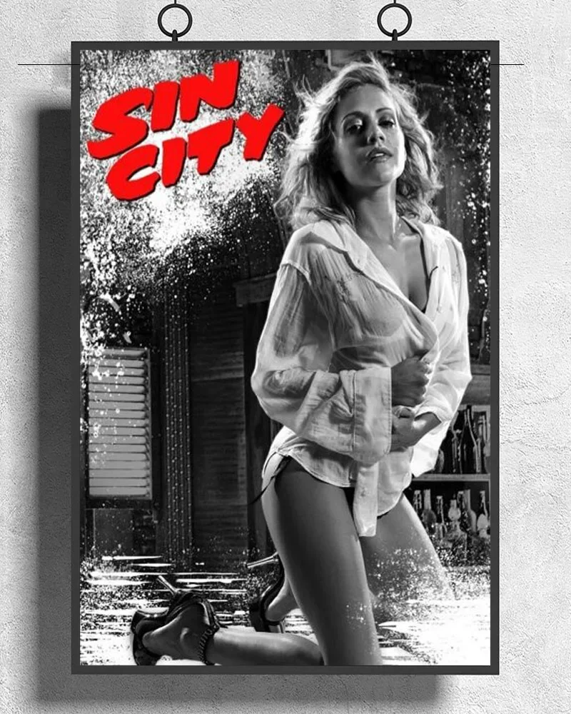 L207 SIN CITY Movie Brittany Murphy Silk Fabric Poster Art Decor Indoor Painting Gift