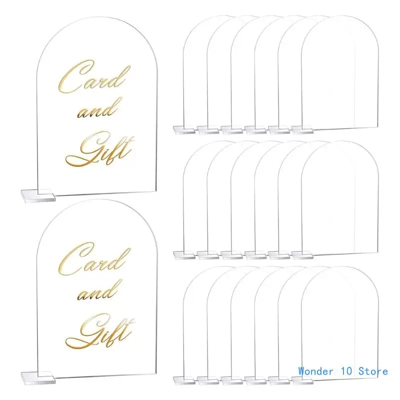 

Bulk Pack of 20 Acrylic Wedding Table Signs DIY Blank Decors for Wedding Party