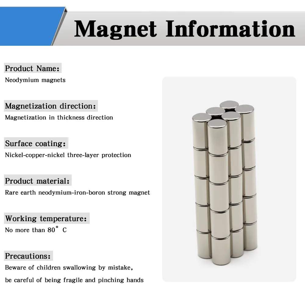 6x10 مللي متر سوبر قوية مغناطيس دائري مغناطيس النيوديميوم ندفيب N35 قوي دائم المغناطيسي imanes مغناطيس الثلاجة