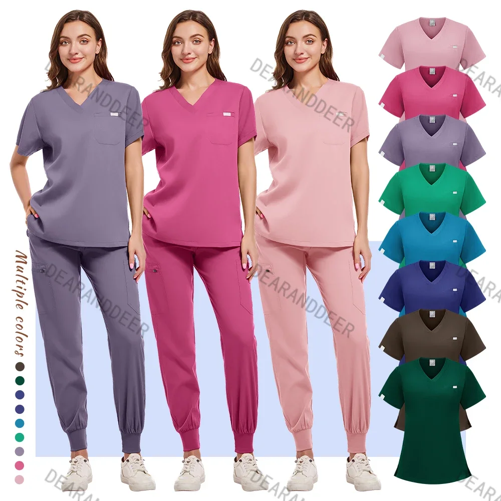 Thick fashion matte doctor straight-leg pants with pocket shirt pet hospital oral dental surgery medical clinical work uniform