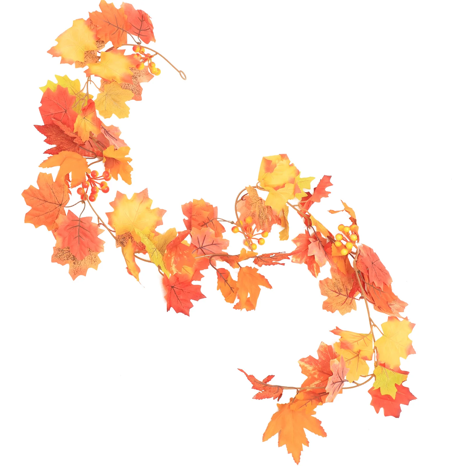

Simulated Maple Leaf Decoration Vine Artificial Autumn Vines Indoor Hanging Thanksgiving Harvest Festival Decor