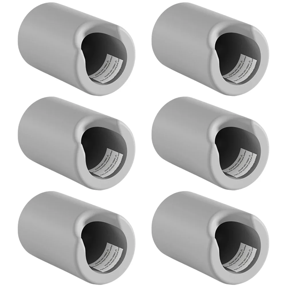 

6 Pcs Grey Silicone Corner Protectors Drawer Bumpers Baby Proofing Guards Furniture Safety Anti Collision Handles Desk Edge