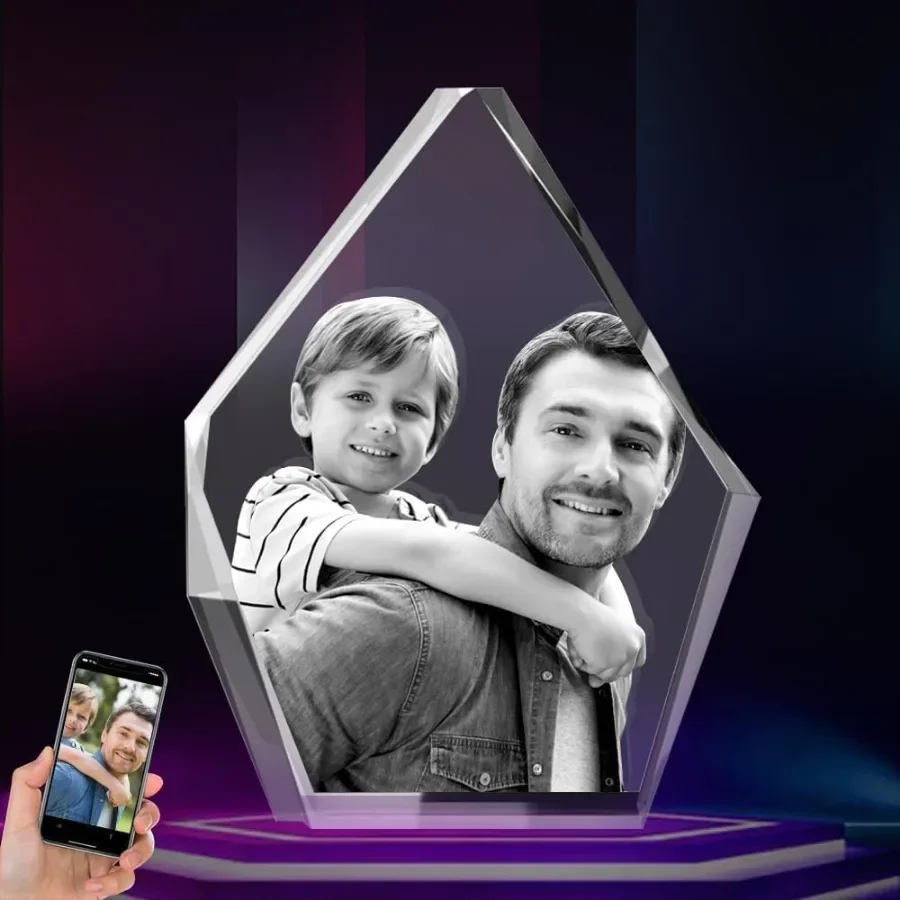 

3D Customized Crystal Picture Personalized Your Photos For Girlfriend,Customiz Birthday Wedding Gift For Women Mom Her Wife Pets