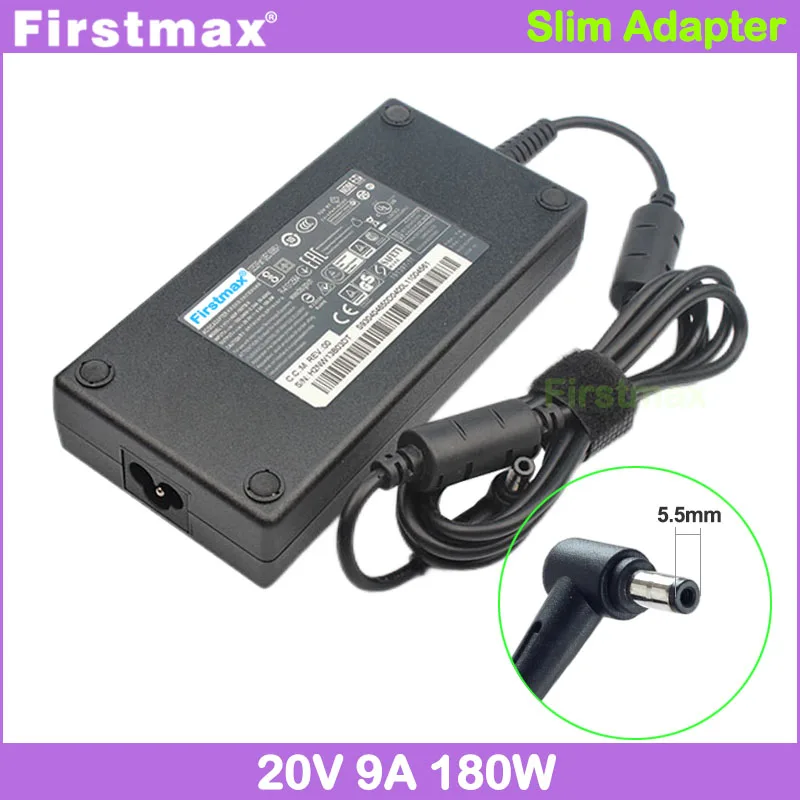 180W Power Supply 20V 9A Gaming Laptop Charger for MSI WF75 10TI 10TJ MS-17F4 10TK MS-17F3 A17-180P4B AC Adapter