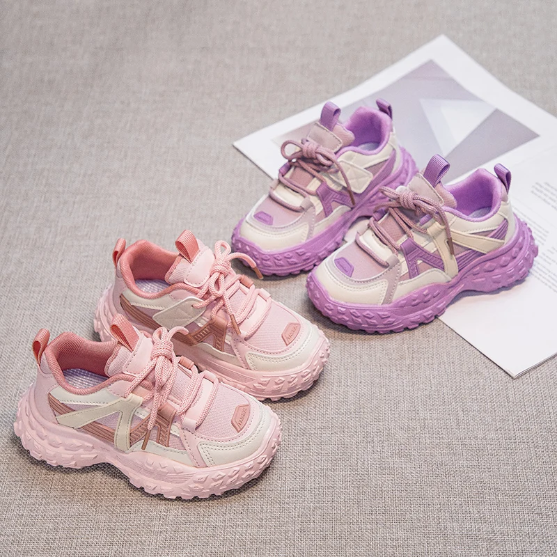 

2025 New Arrival Children Fashion Sneakers Pretty Girl Running Shoes Trendy Kids Shoes Boys Training Shoes Детская Обувь