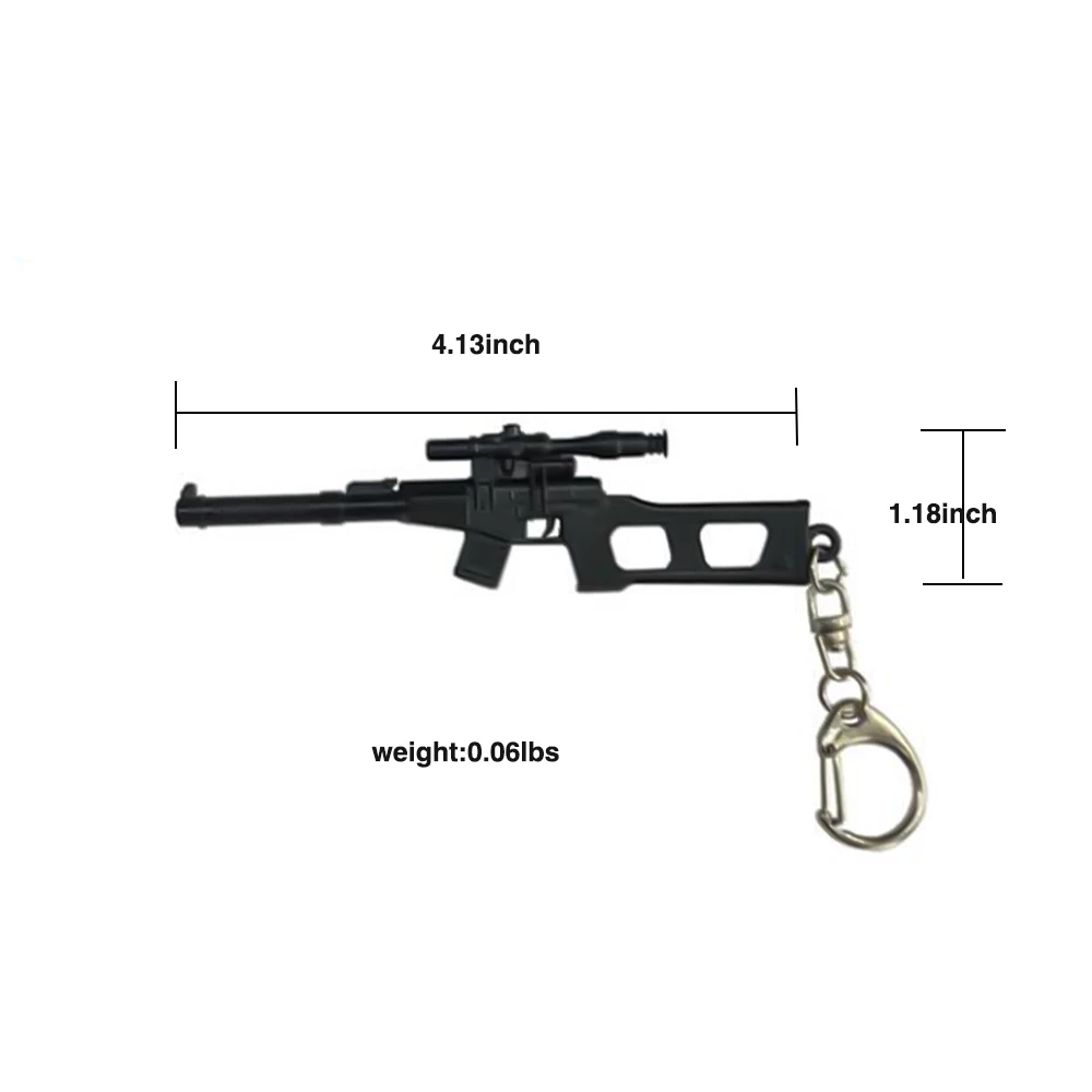 Mini M416 M4A1 Pistolen-Schlüsselanhänger – cooler Gewehr-Scharfschützenschlüsselanhänger für Männer, Punk-Schmuckgeschenk, neuartiges Souvenir-Schmuckstück