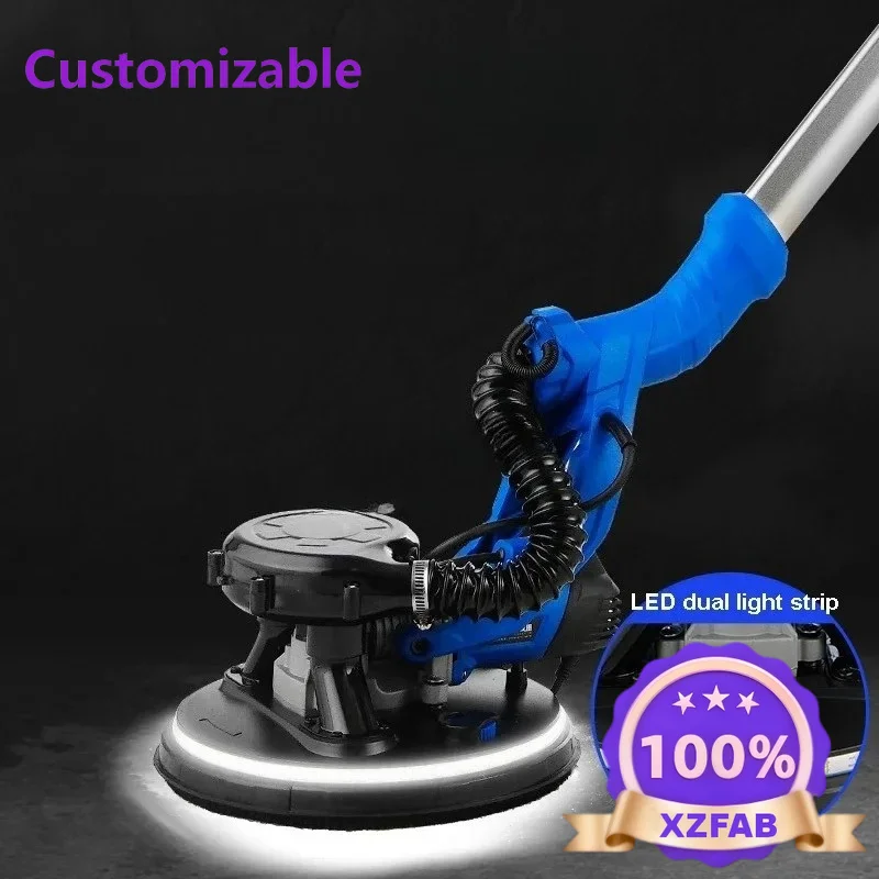 Factory Direct 2026 2.2m 3.2m Adjust Length Drywall Sander 220V Dust Free Wall Polishing Grinding Double Led Light Wall Putty Po