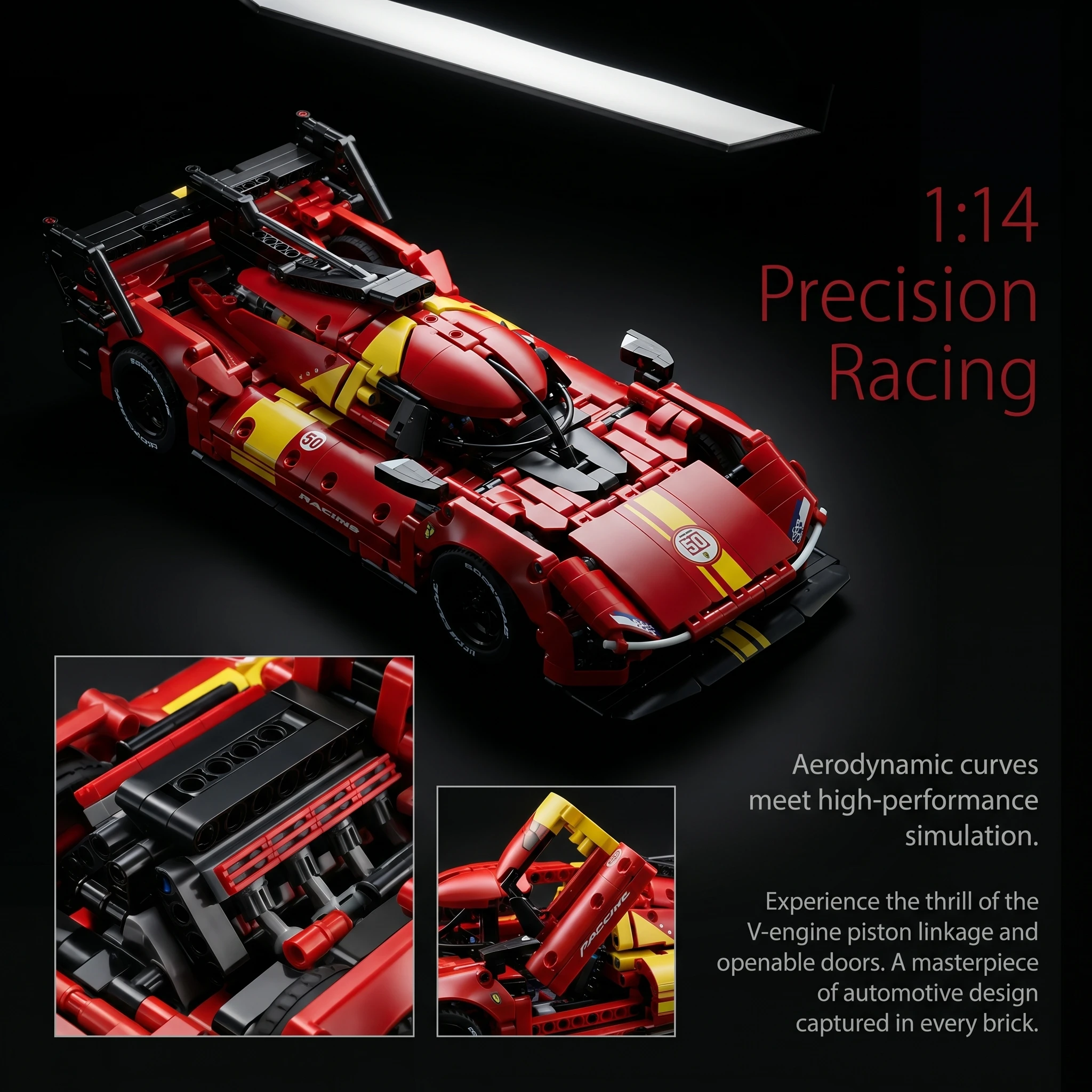 Remote Control 1:14 2-in-1 Spider Transforming Building Set 1138 Pieces
