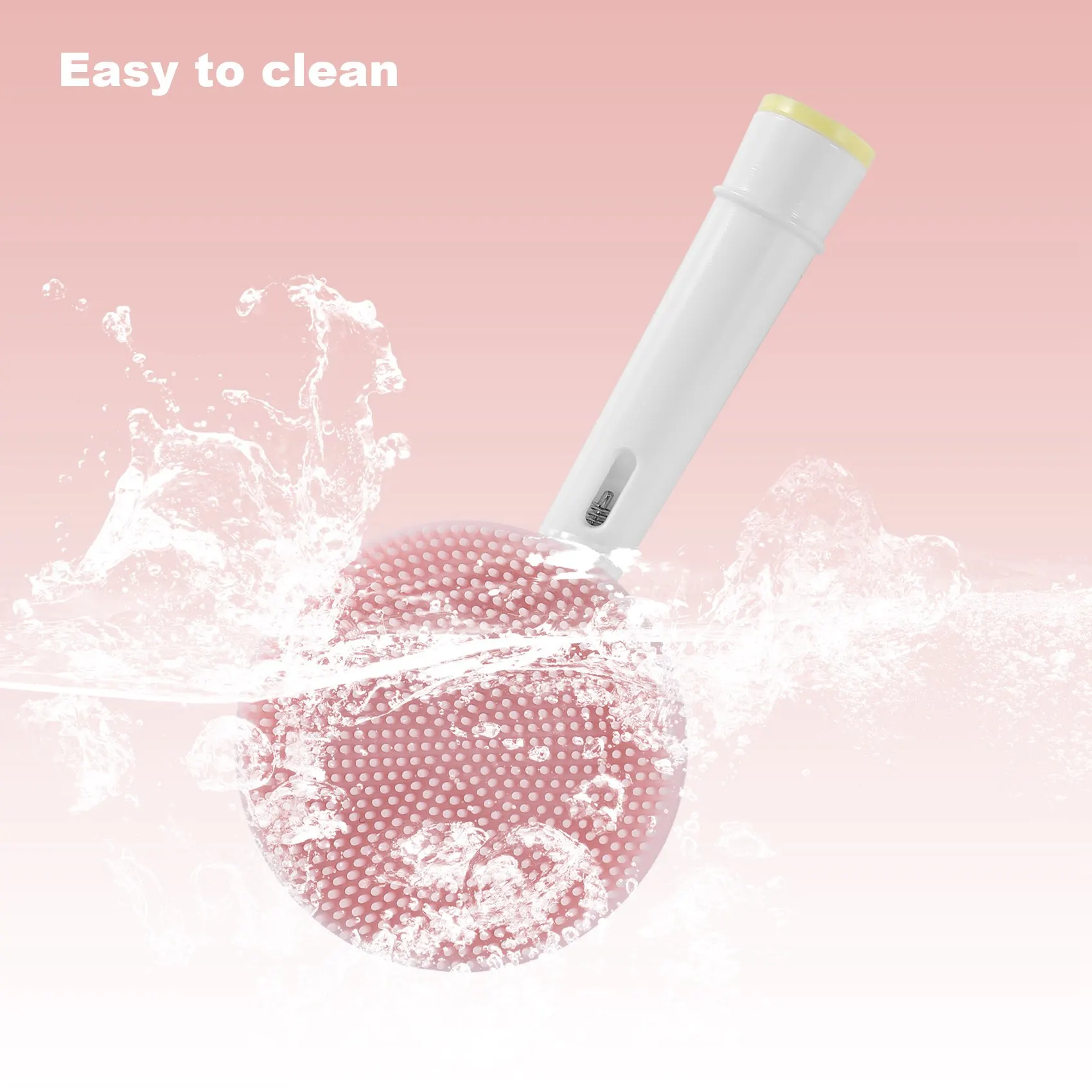 Suitable for Oral-B Electric Toothbrush, Electric Cleansing Brush Head, Replacement Brush Head, Silicone Pink