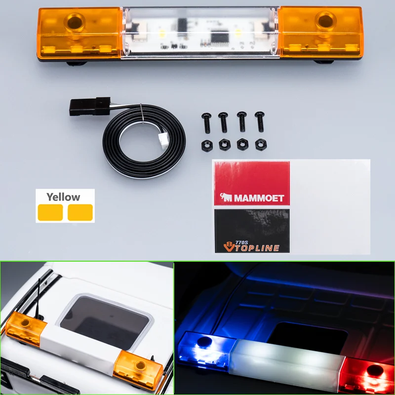 1:14 스케일 LED 5V 지붕 조명 Tamiya RC 트럭 SCANIA 770S R620 VOLVO BENZ Arocs MAN TGX 자동차