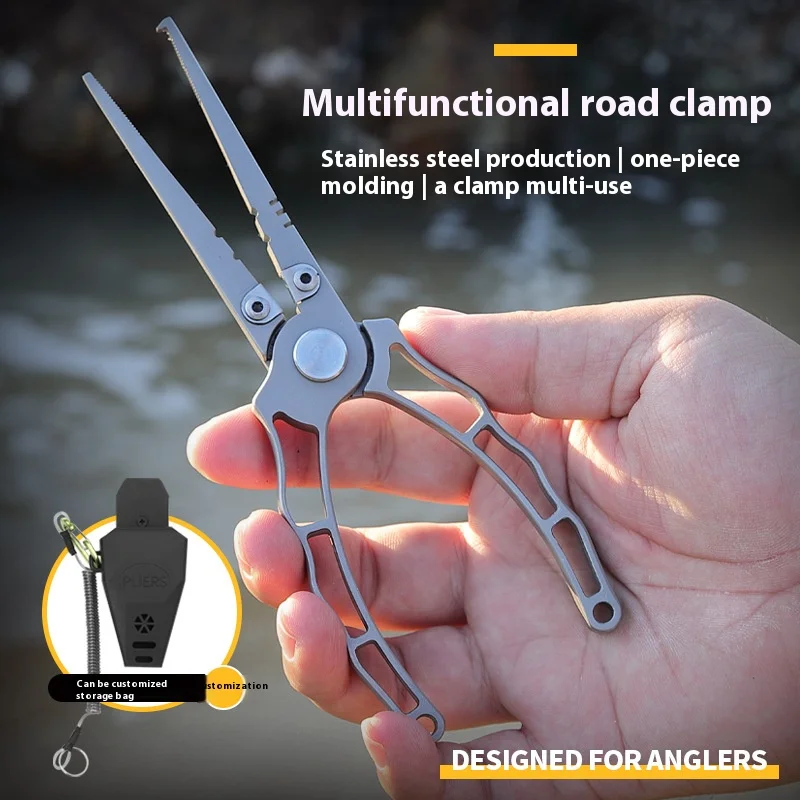 

High-precision Stainless Steel LUYA Pliers Open Ring Fishing Pliers Hook Removal Cutting Fishing Line Fish Controller