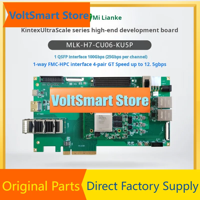 VoltSMILINKER MLK-H7-CU06-KU5P FPGA Development Board – Xilinx UltraScale+ SoC Platform With PCIe X8 And Flexible SDK Support